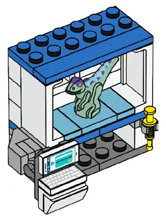 LEGO 122404-1 Raptor and Laboratory