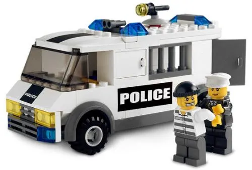 LEGO 7245-1 Prisoner Transport, Black Logo